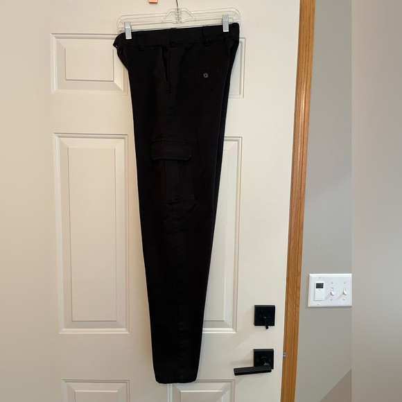 Women’s Garage black cargo trouser skater grunge goth uniform pants. Size 1 - Picture 3 of 16